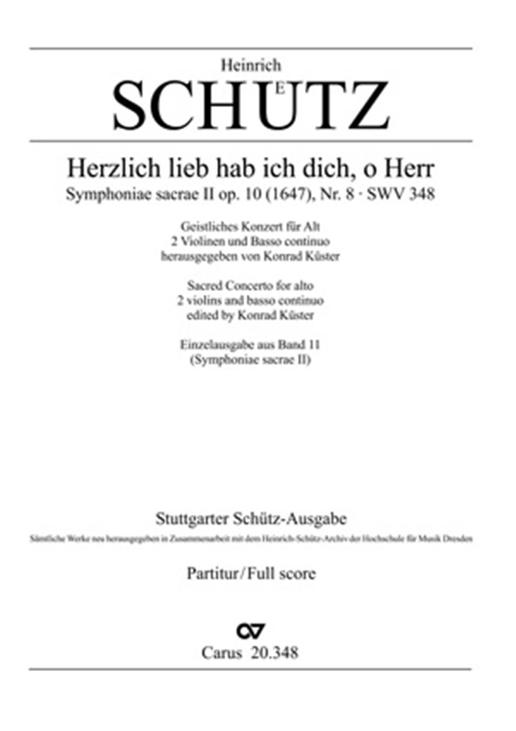 Herzlich lieb hab ich dich, o Herr